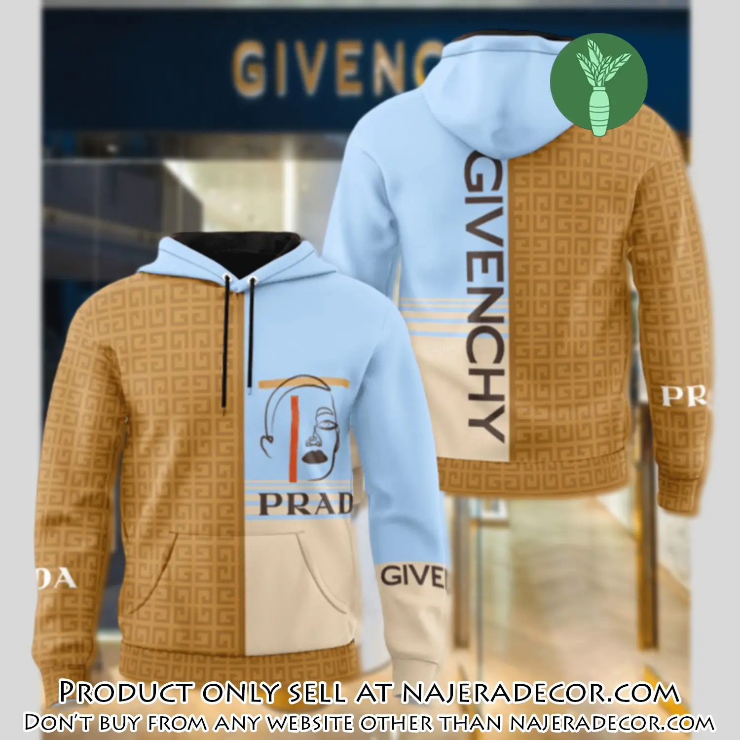 Givenchy prada unisex hoodie luxury brand gifts  jh2287 njr2600971